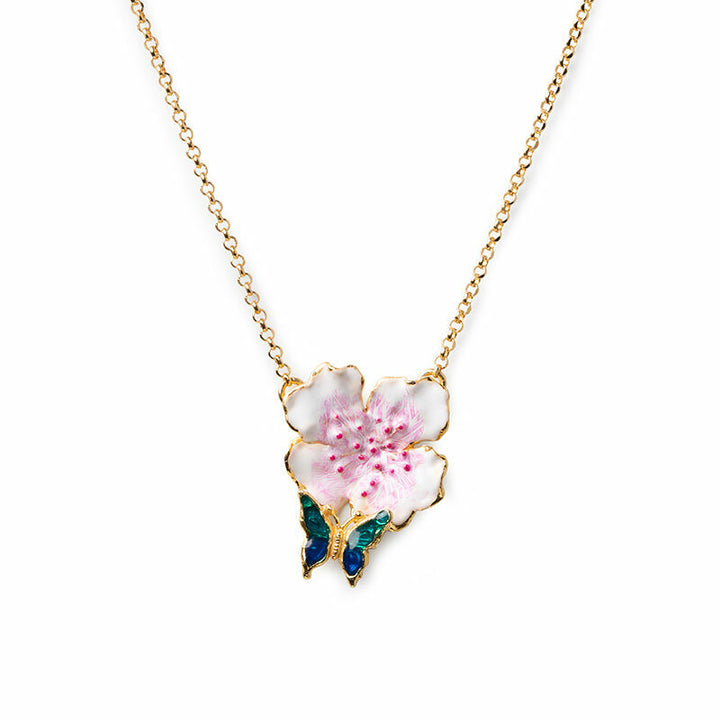 Collana Isola Bella Farfalla/Fiore di Pesco
