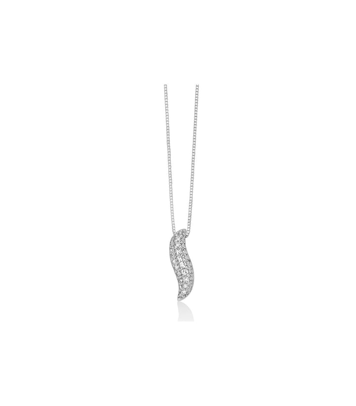 Collana Miluna ondulata con diamanti