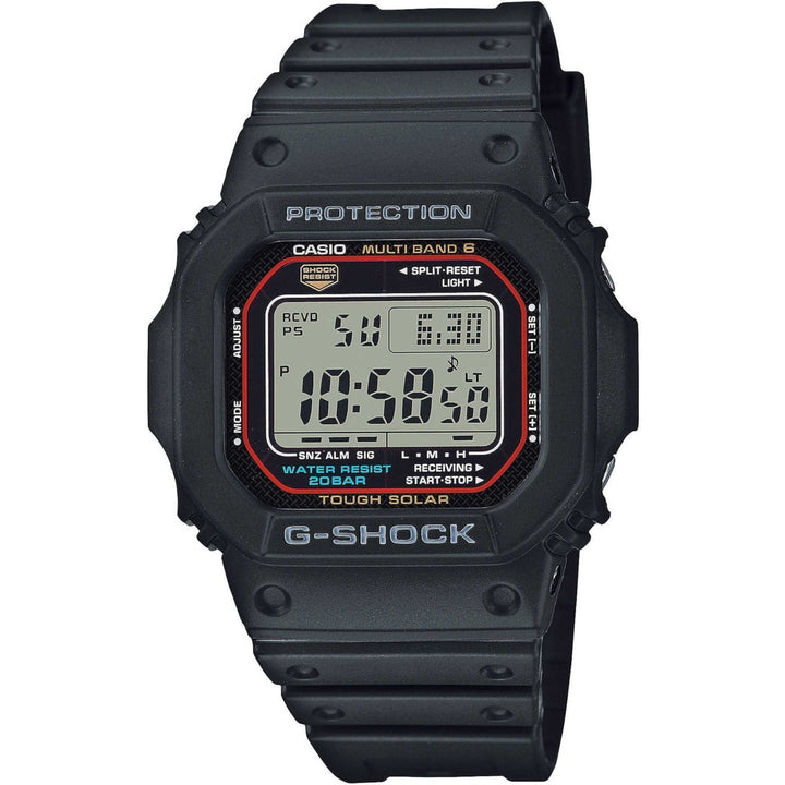 G-Shock square radiocontrollato solare nero