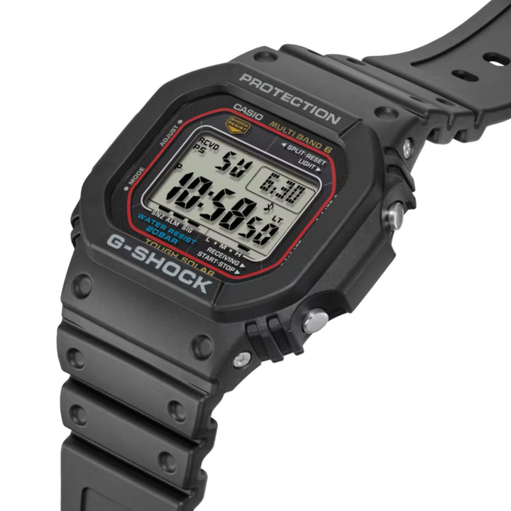 G-Shock square radiocontrollato solare nero