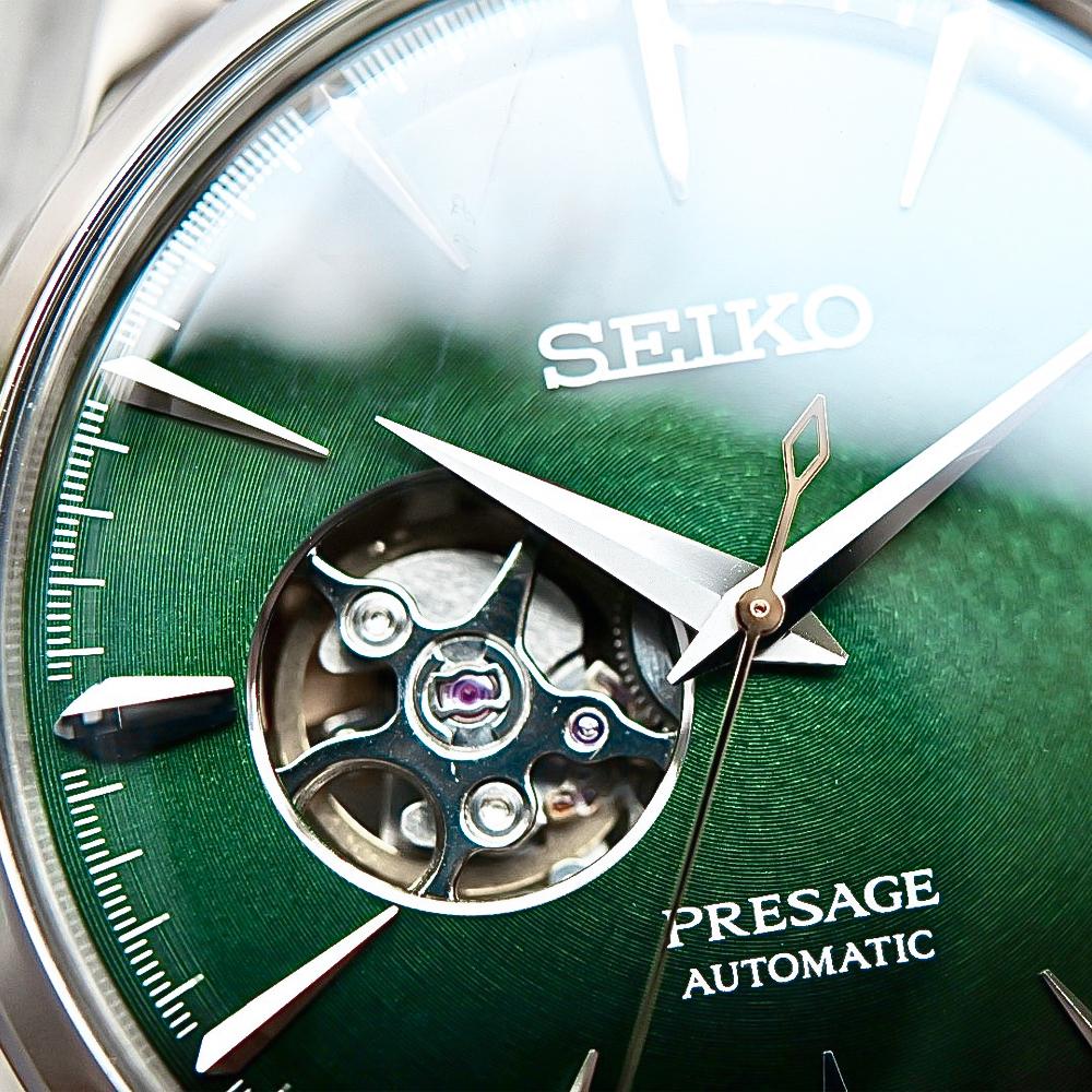 Seiko presage cocktail open heart verde