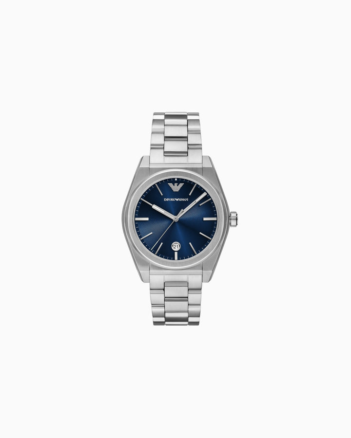 OROLOGIO A TRE LANCETTE IN ACCIAIO INOSSIDABILE CON DATA