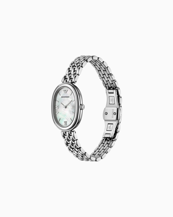 OROLOGIO IN ACCIAIO INOSSIDABILE A DUE LANCETTE