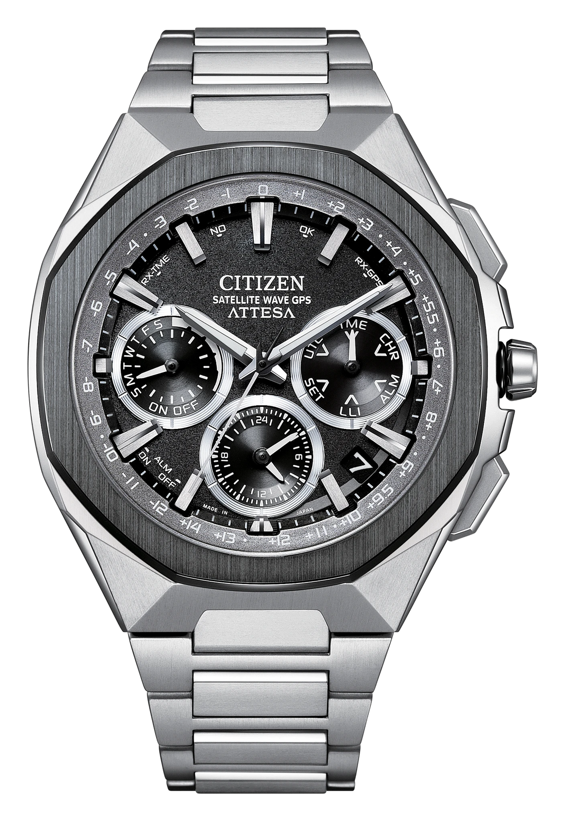 Orologio Citizen Attesa Satellite Wave quadrante nero