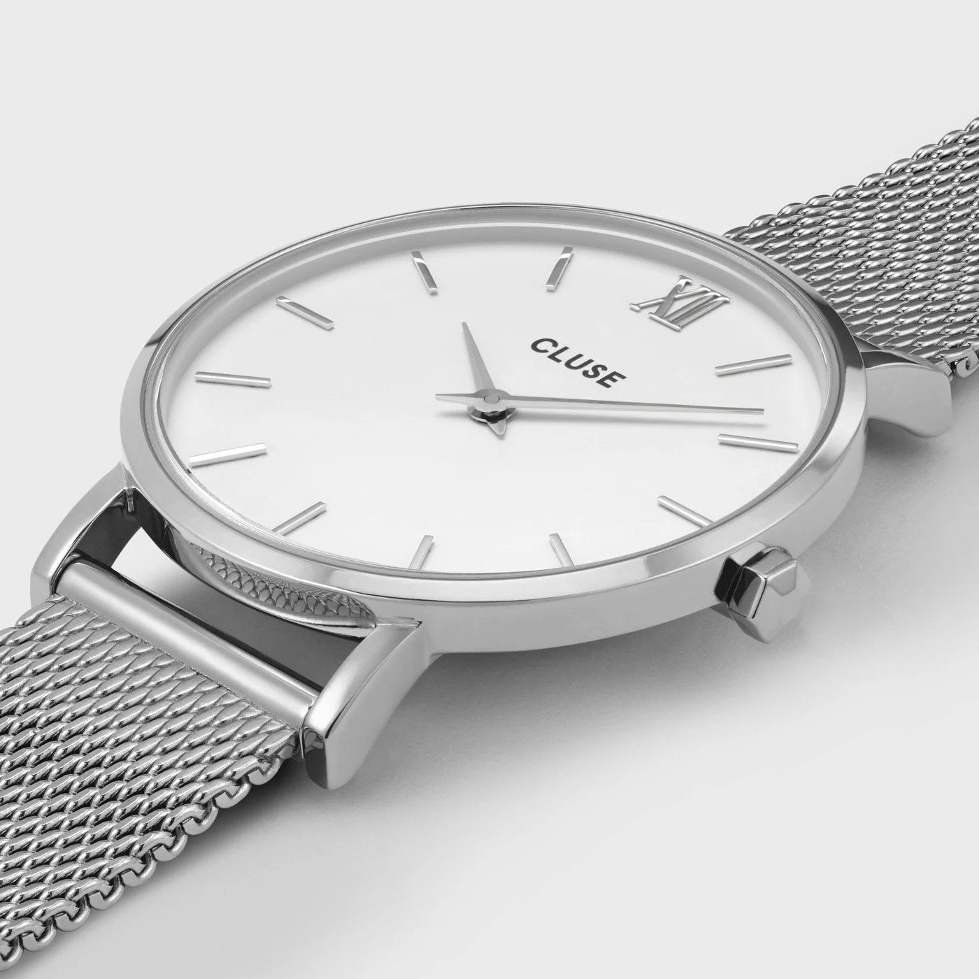 Cluse Minuit Silver Bianco