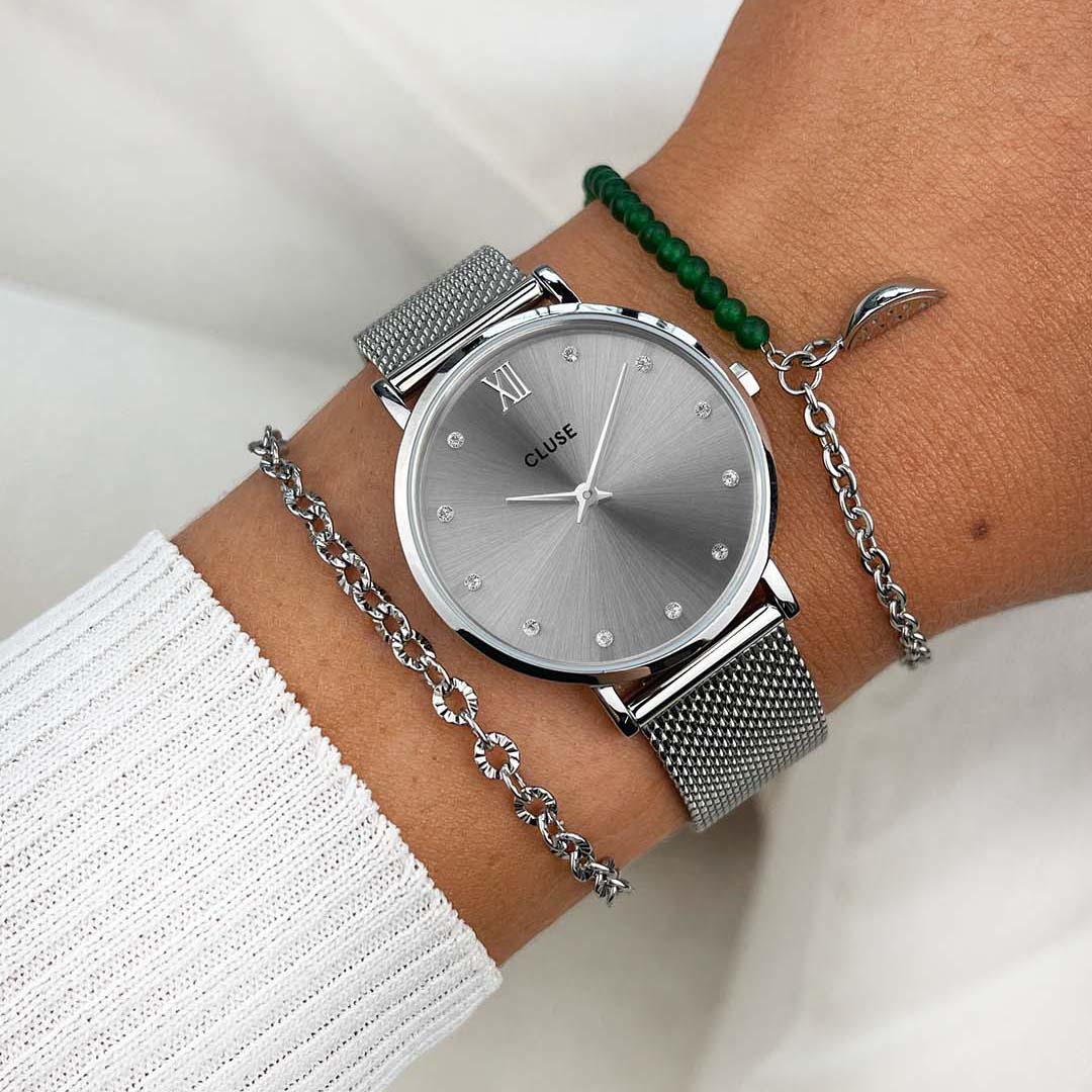 Cluse Minuit Silver Grigio