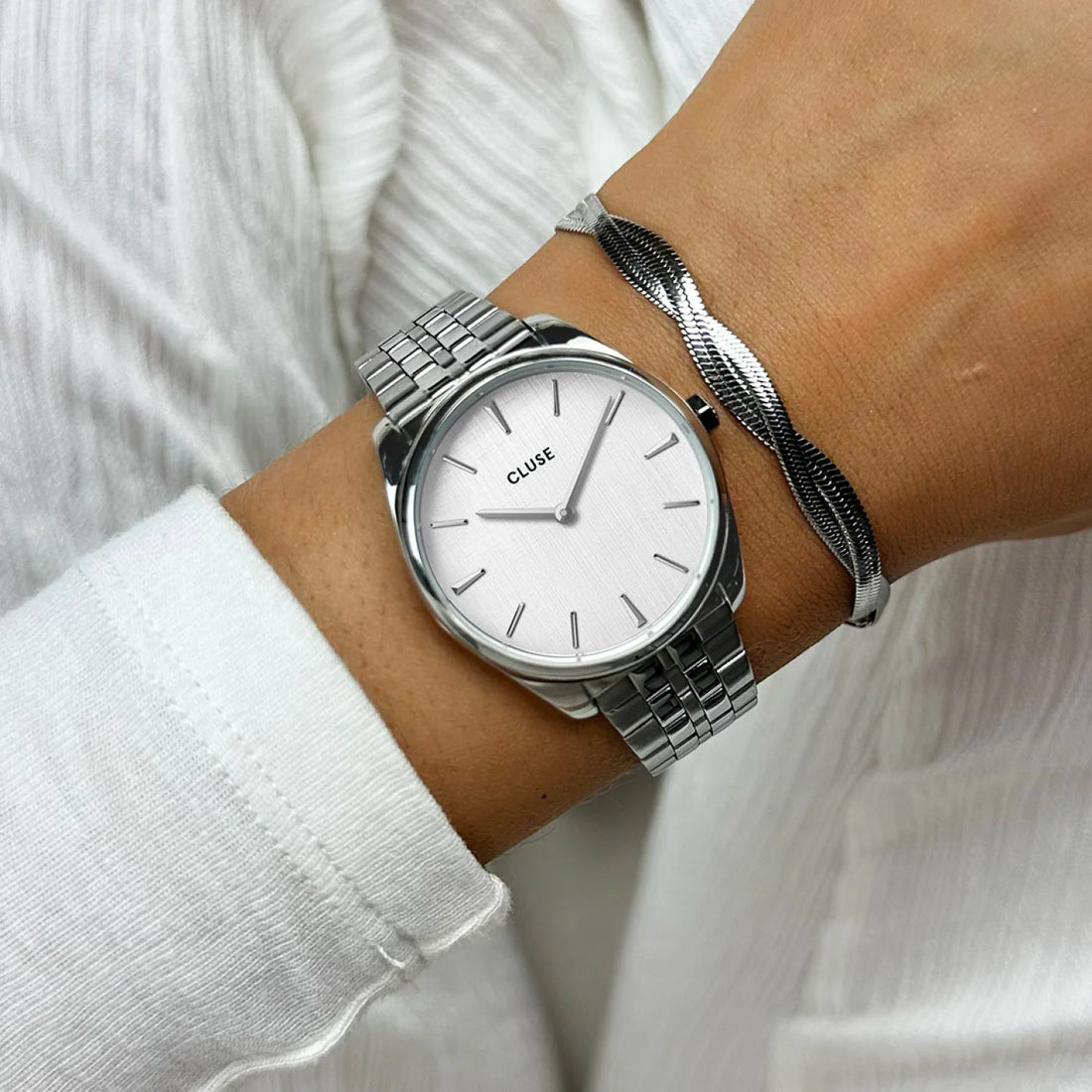 Cluse Feroce Petite Silver Grigio