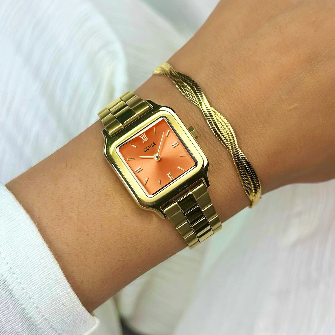 Cluse Gracieuse Petite Gold Orange
