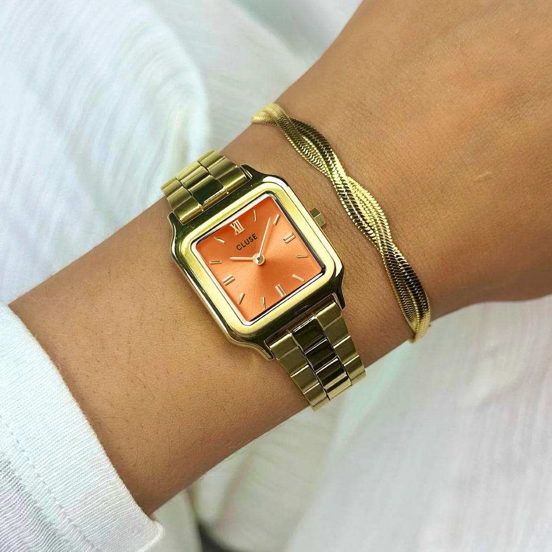 Cluse Gracieuse Petite Gold Orange