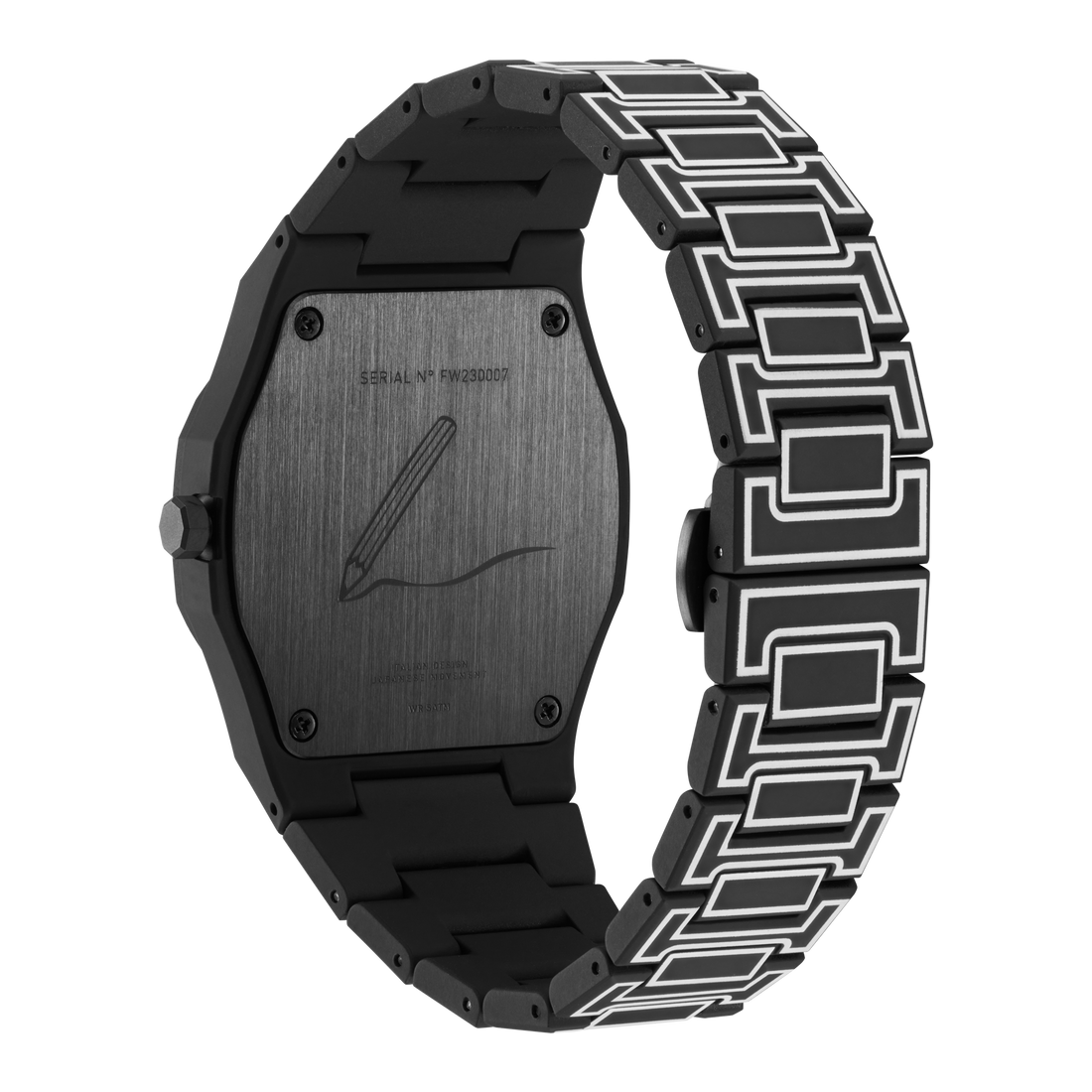 D1 Milano Polycarbon black Sketch D1-PCBJ33