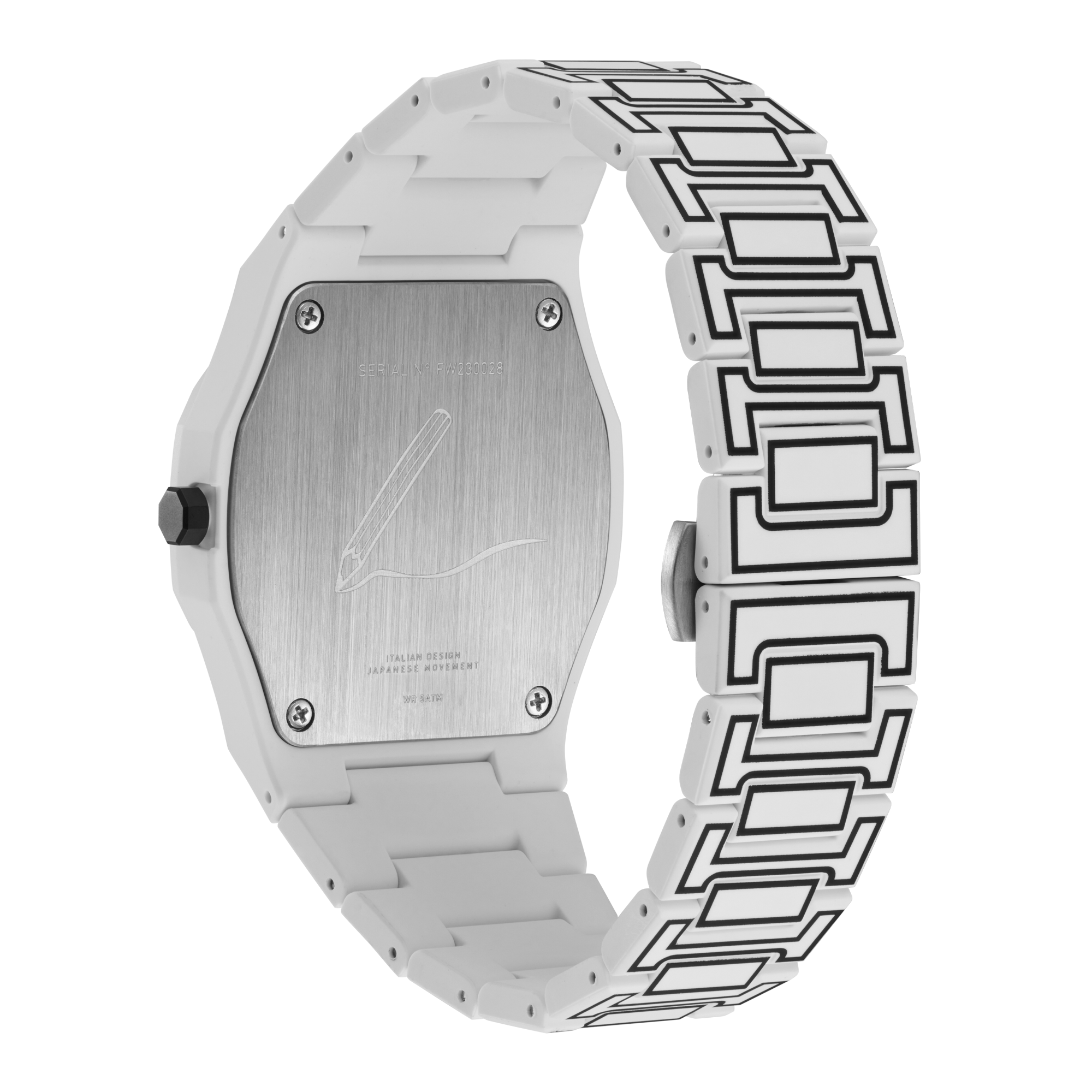 D1 Milano polycarbon white sketch D1-PCBJ34