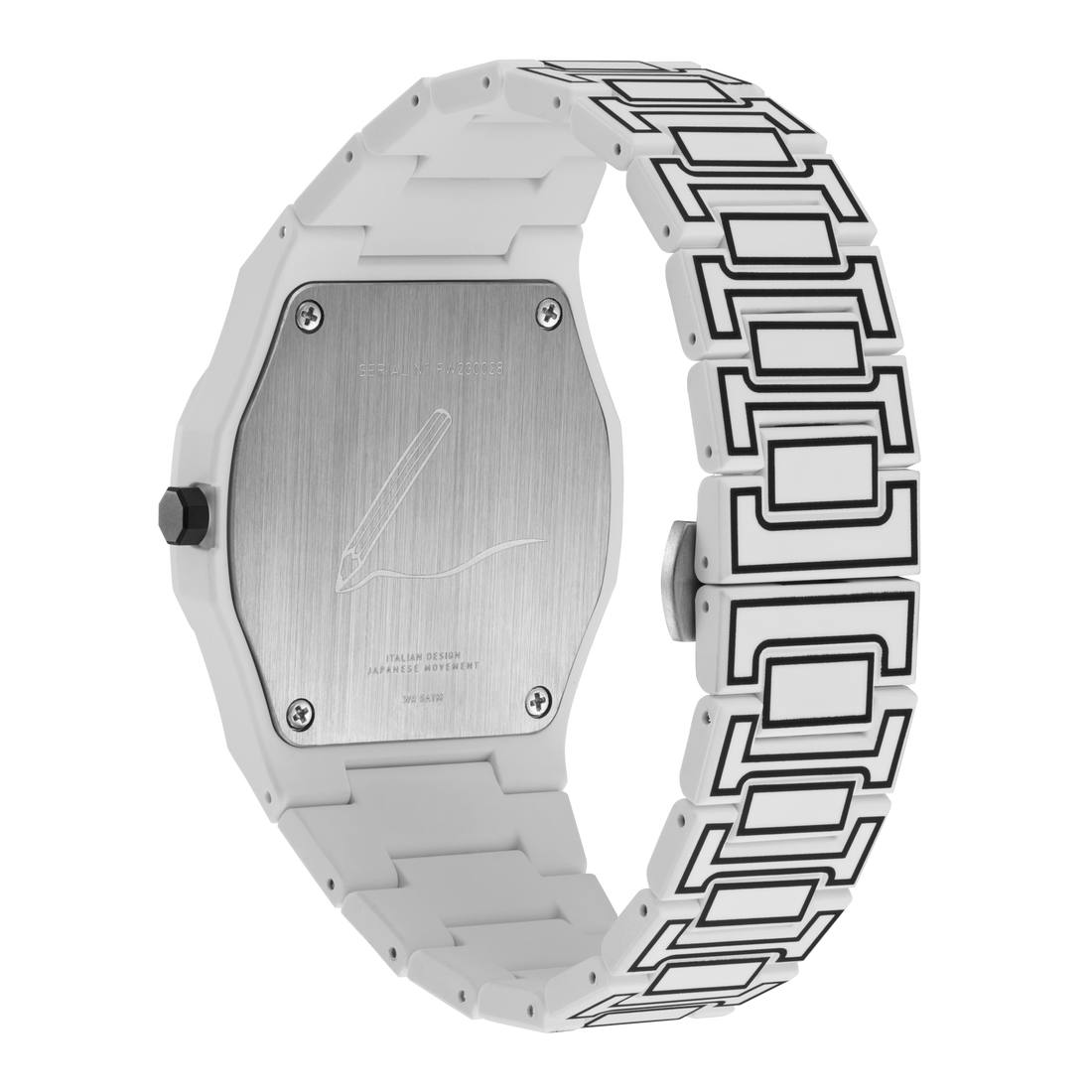 D1 Milano polycarbon white sketch D1-PCBJ34