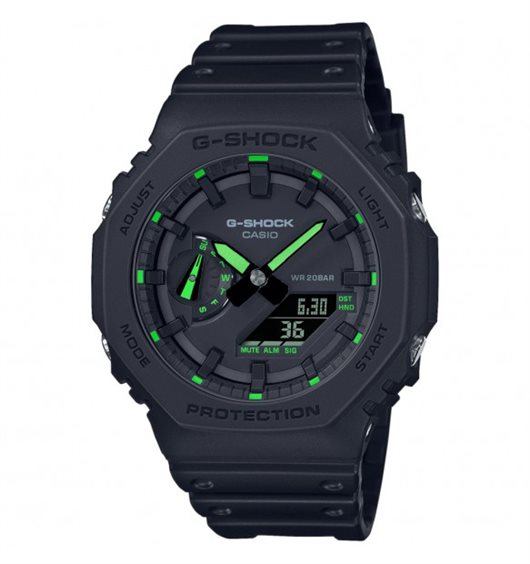 G-Shock 2100 classic nero e verde