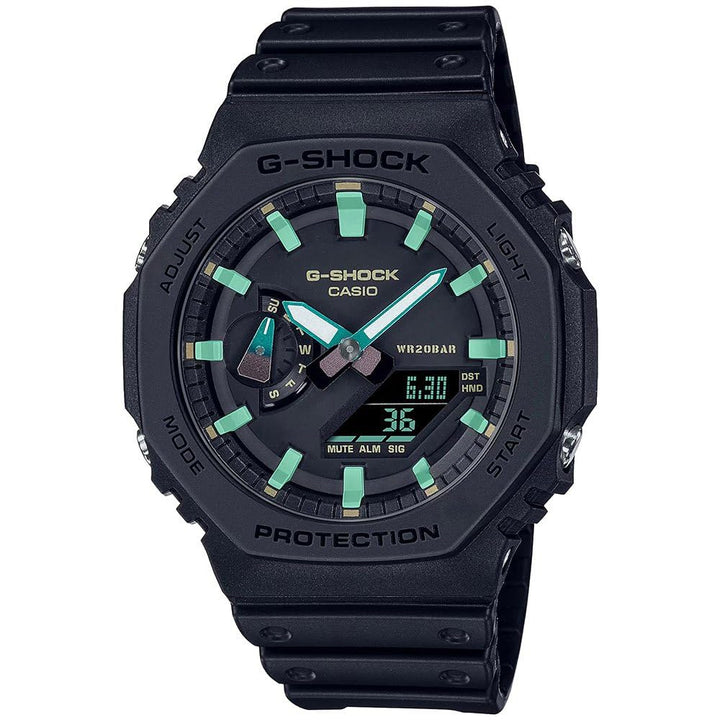 G-Shock 2100 classic nero turchese