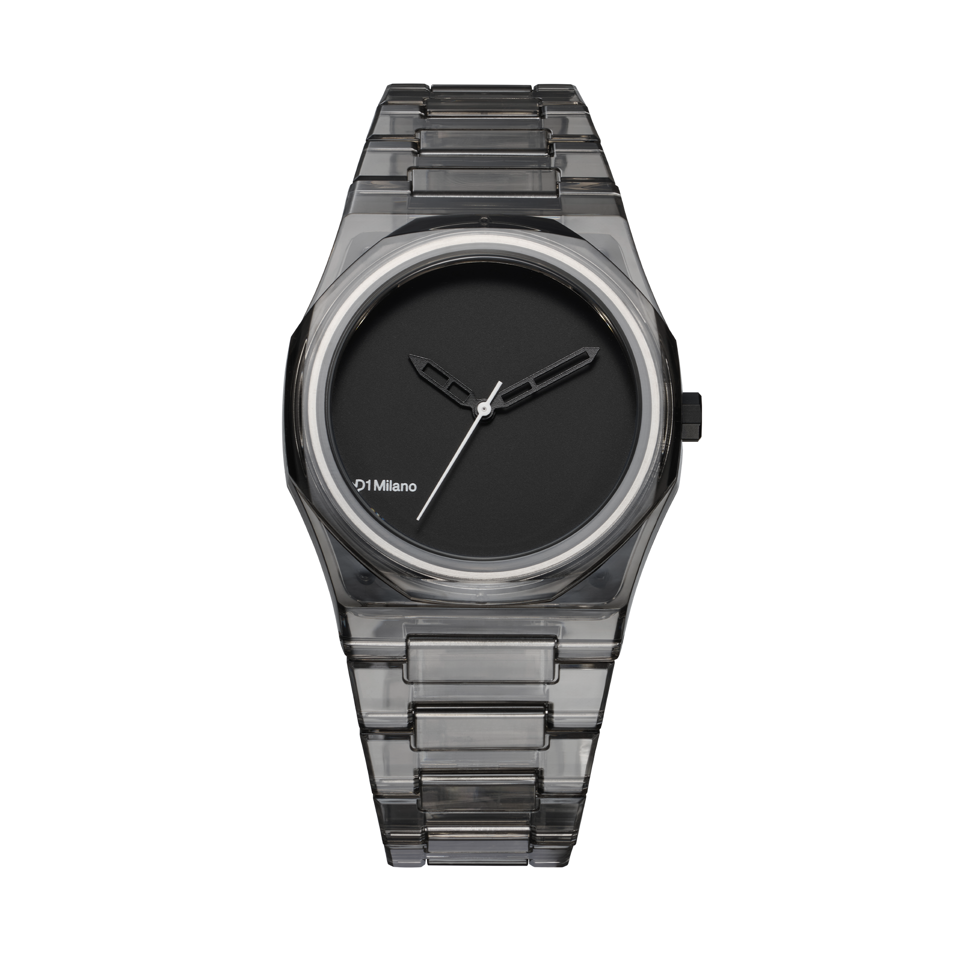 D1 Milano Nylon Trasparente nero D1-NYBJ02