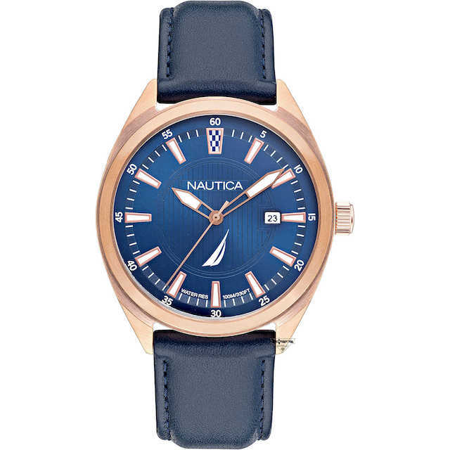 Nautica Battery Park pelle blu