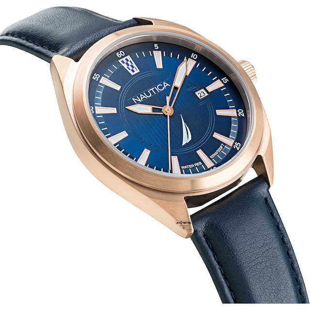 Nautica Battery Park pelle blu