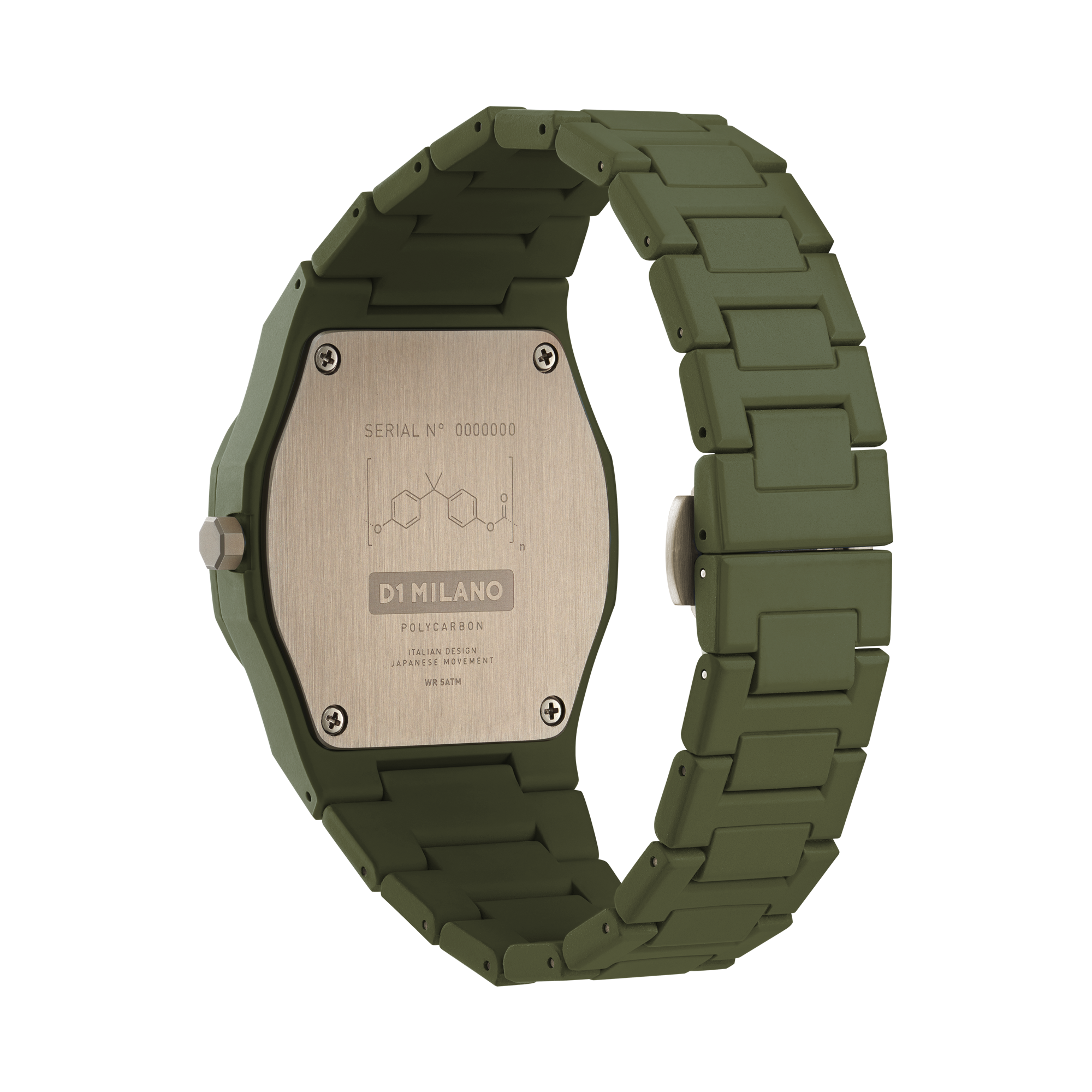 D1 Milano polycarbon 40mm military green D1-PCBJ22