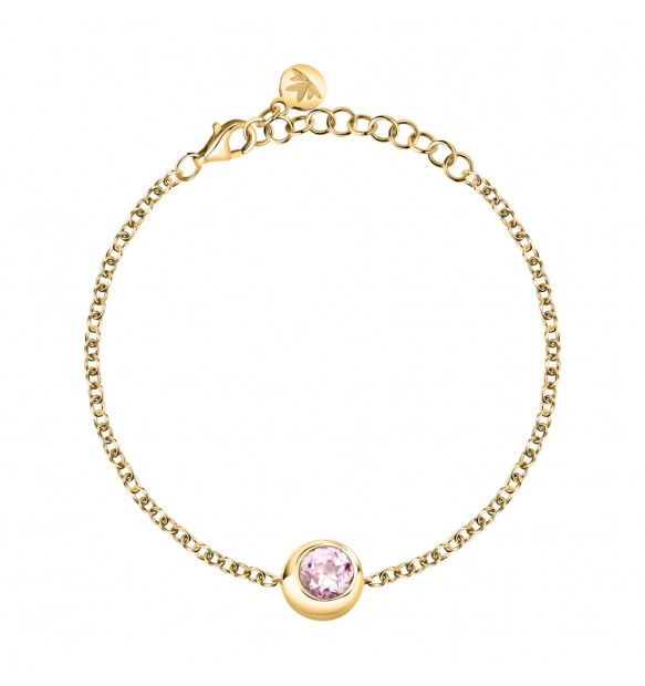 Bracciale Morellato Tesori Eterni Punto Luce Quarzo rosa