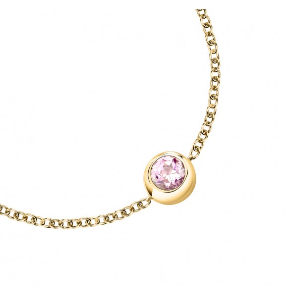 Bracciale Morellato Tesori Eterni Punto Luce Quarzo rosa