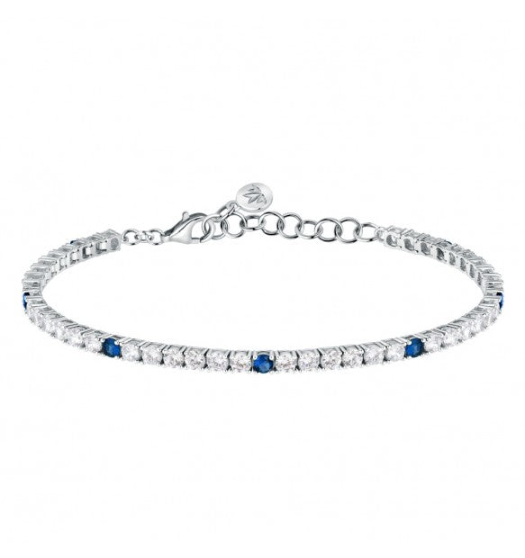 Bracciale Tennis Morellato Tesori bianco e blu