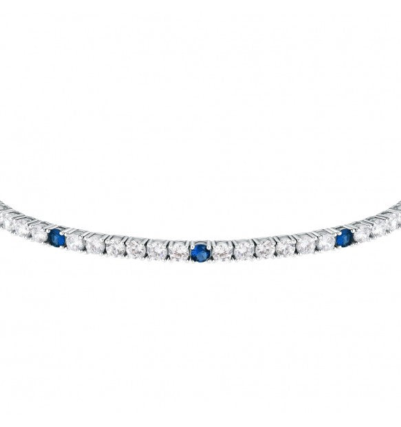 Bracciale Tennis Morellato Tesori bianco e blu