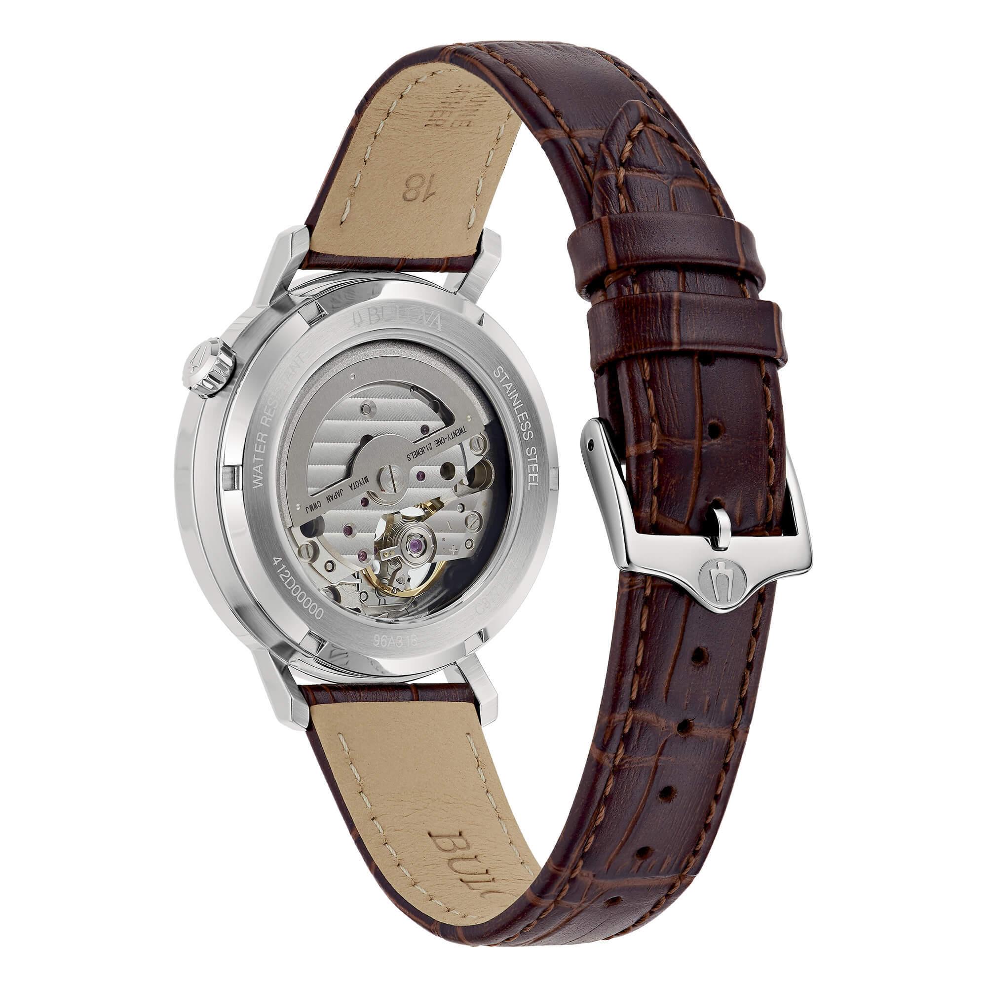 Bulova Aerojet Automatic 38 mm pelle beige