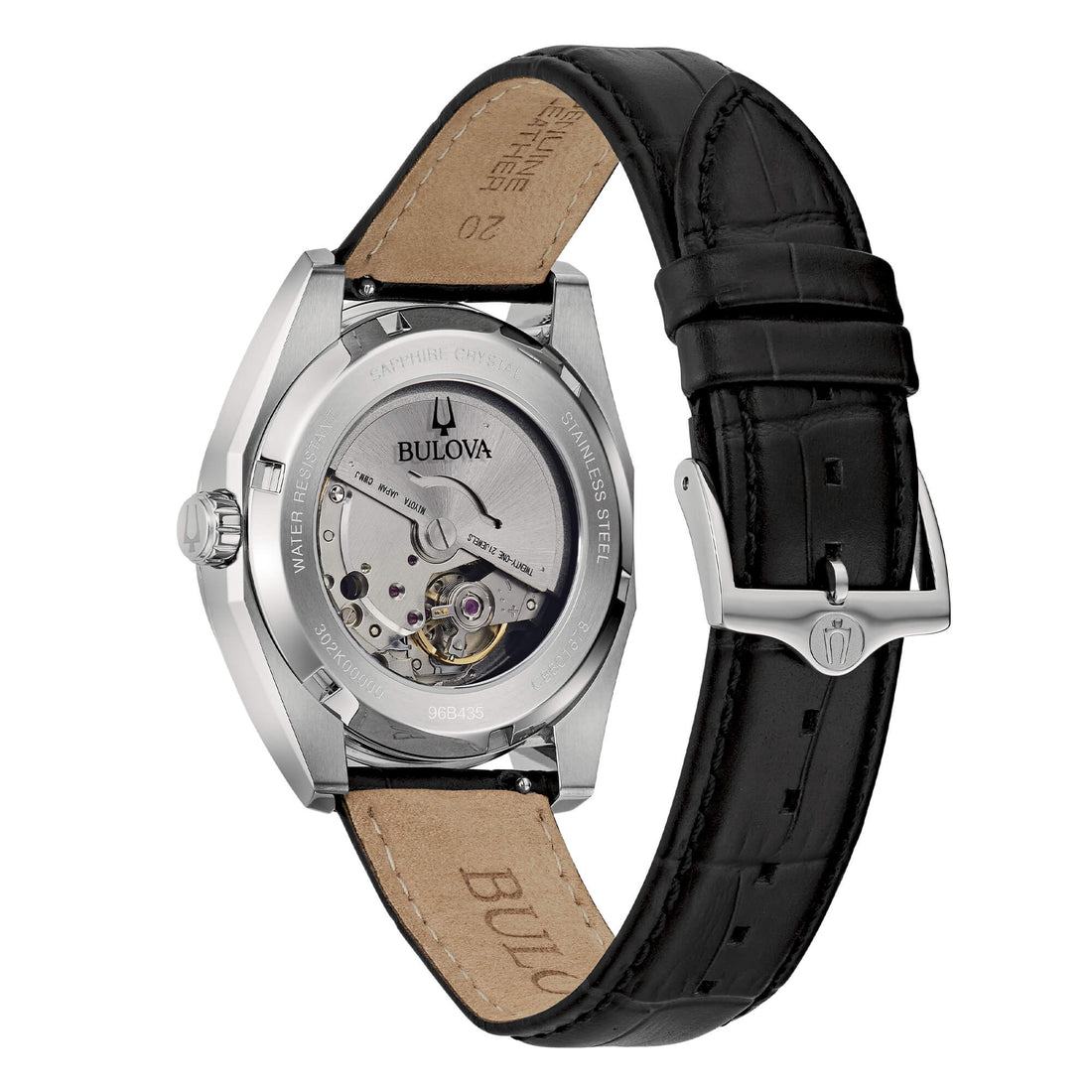 Bulova Surveyor Automatic pelle nero