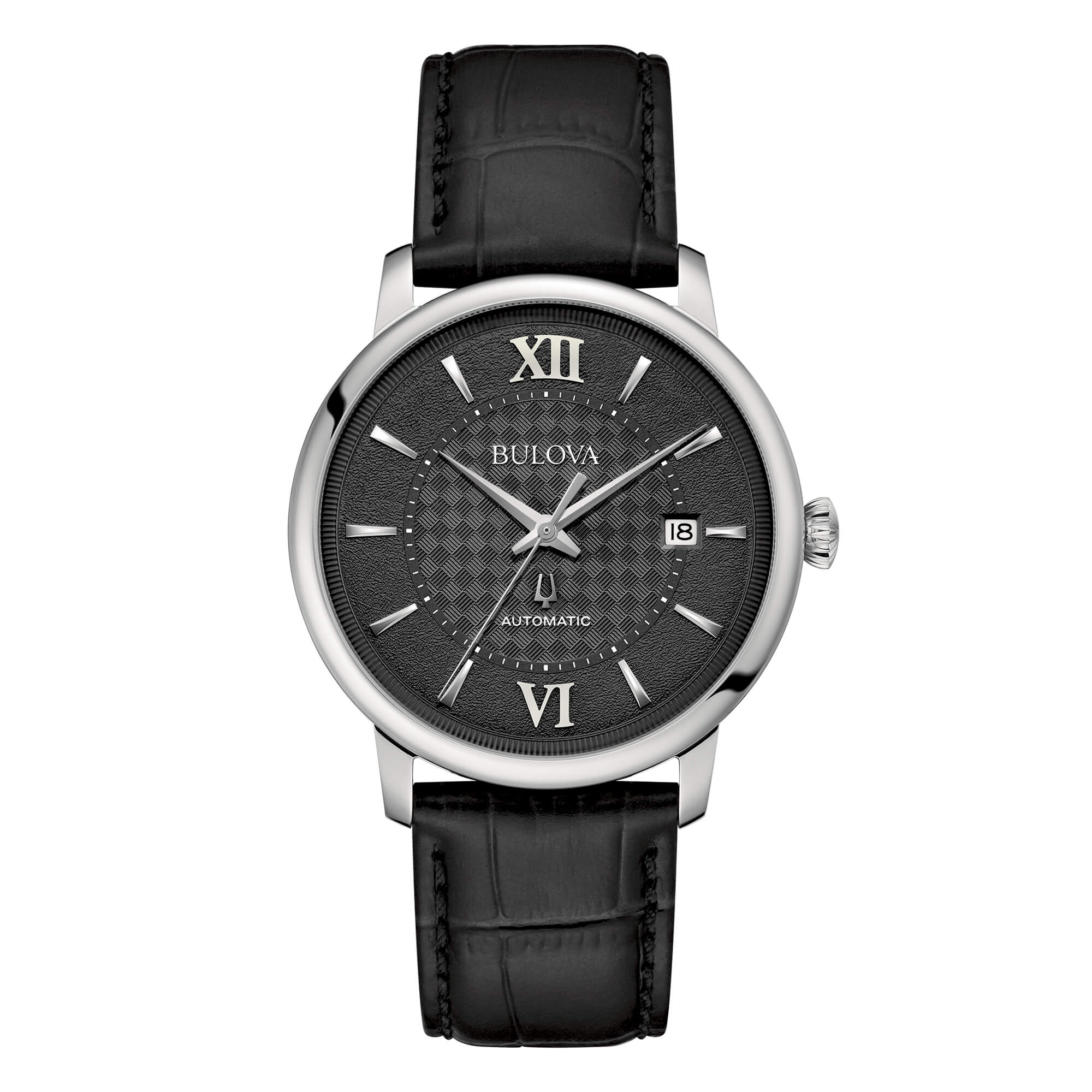Bulova Hudson pelle nero