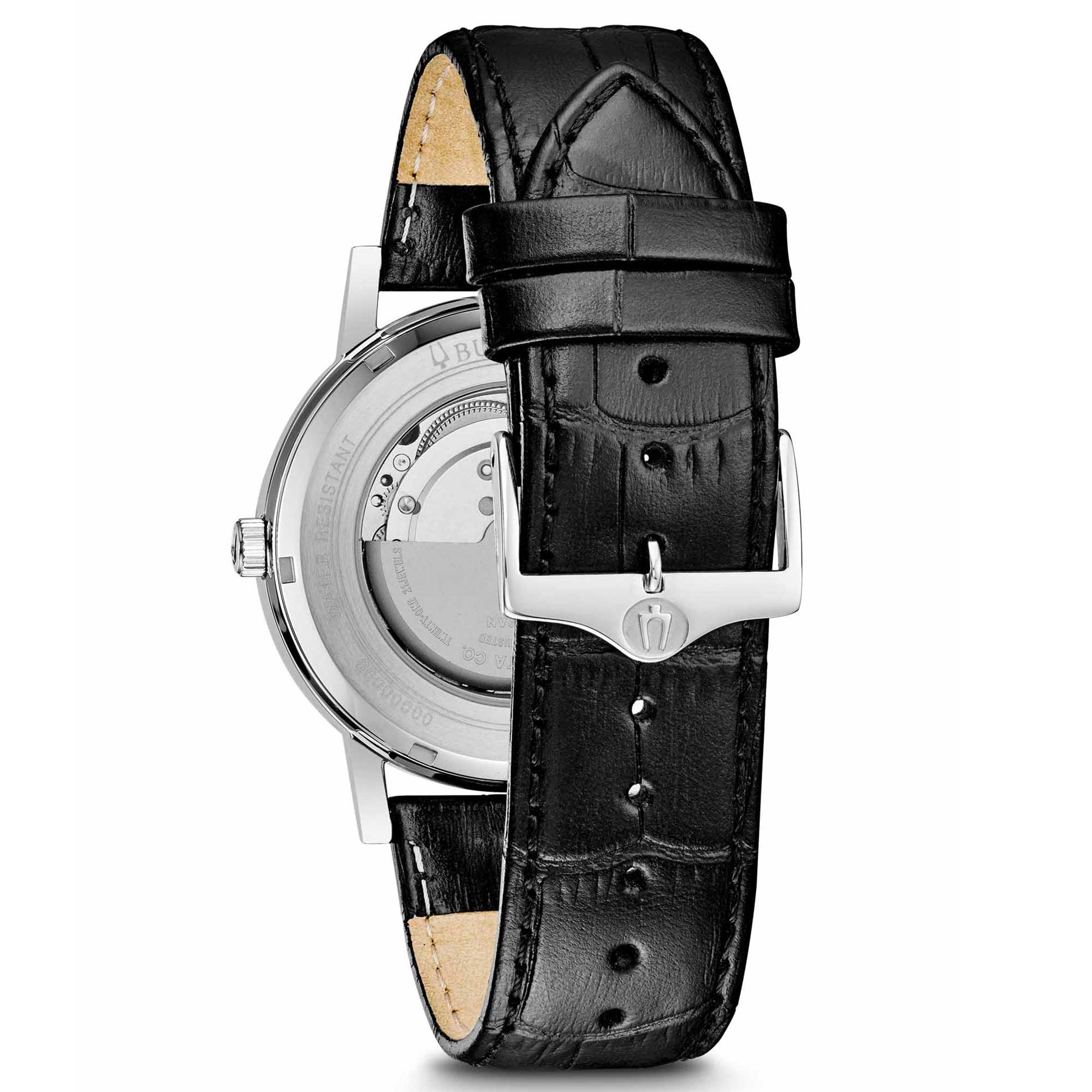 Bulova Clipper Automatic pelle nero