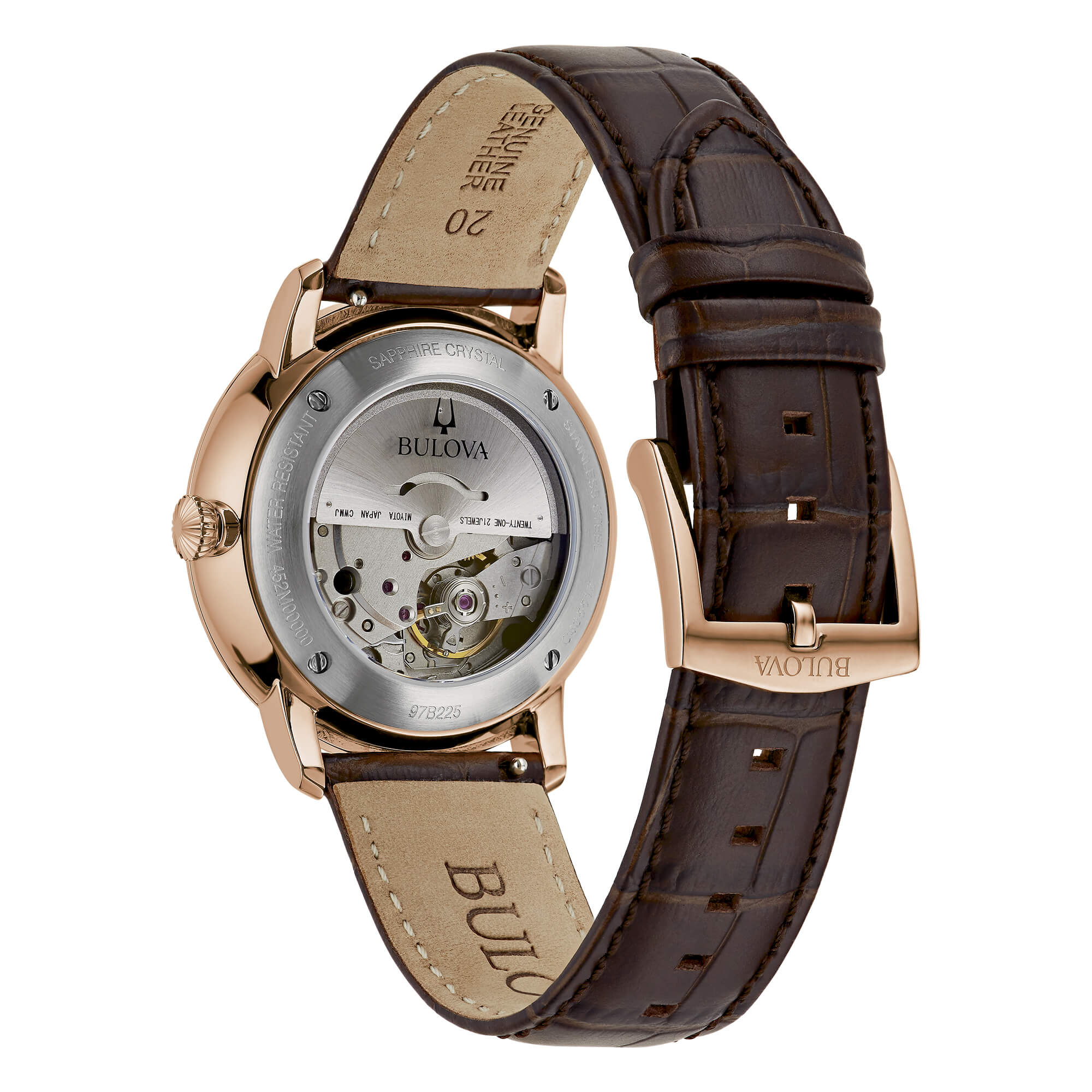 Bulova Hudson pelle beige