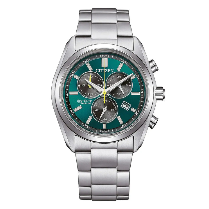 Citizen Chrono titanio verde acqua