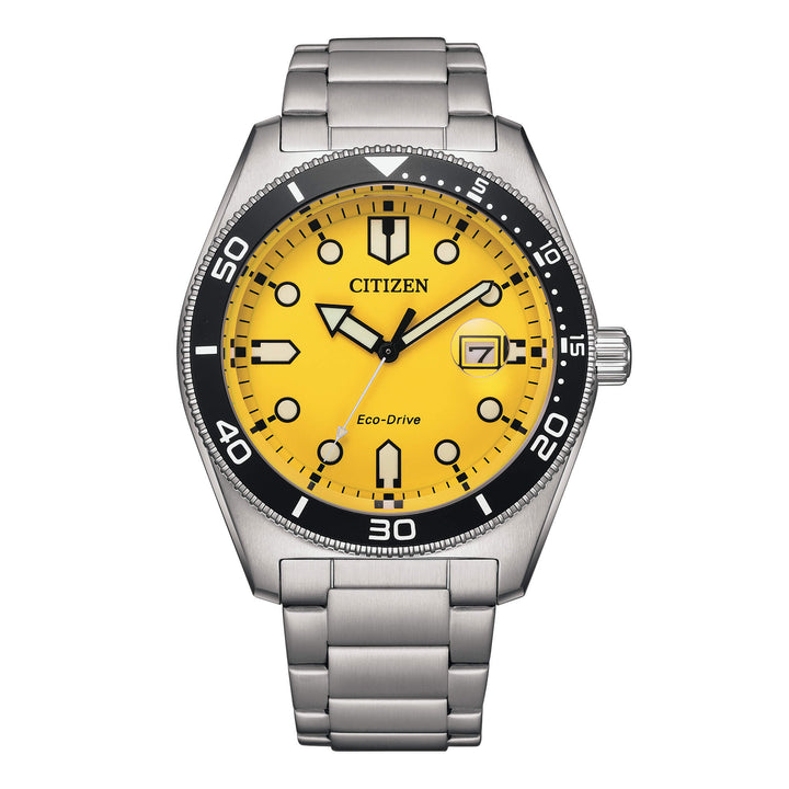 Citizen Marine eco-drive giallo