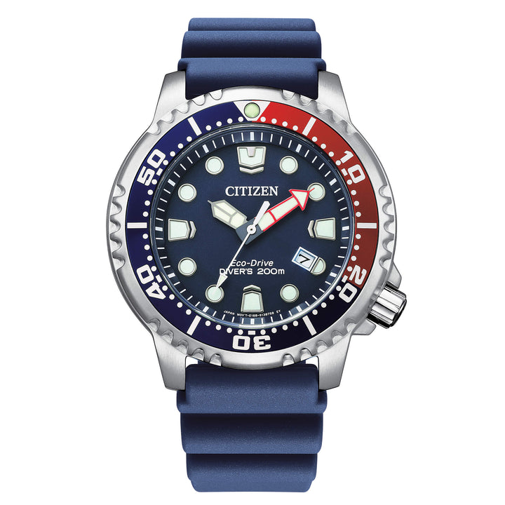 Citizen Diver's eco-drive pepsi