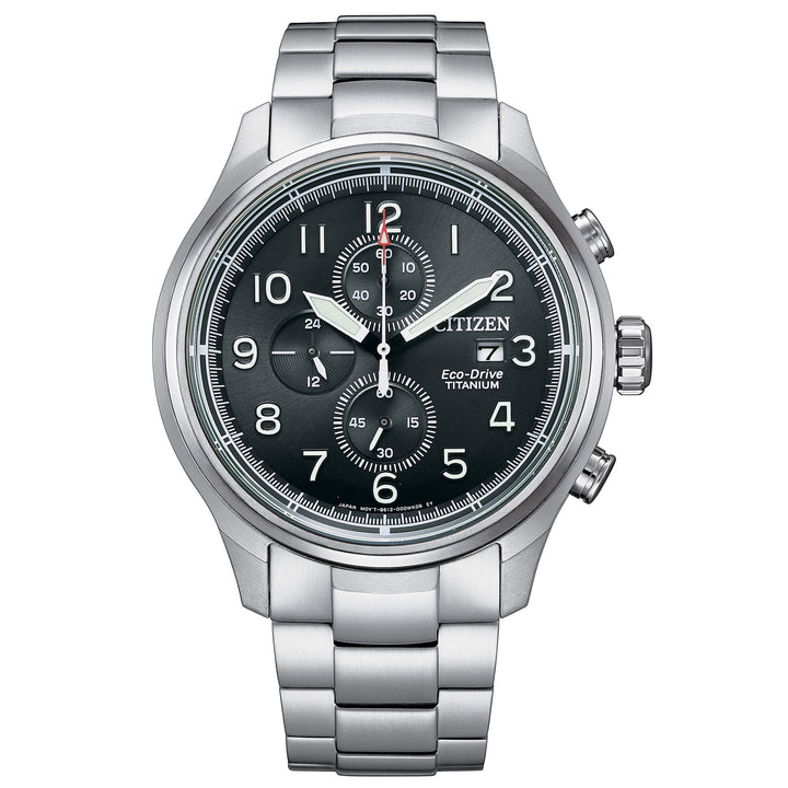 Citizen Super titanio crono eco-drive nero
