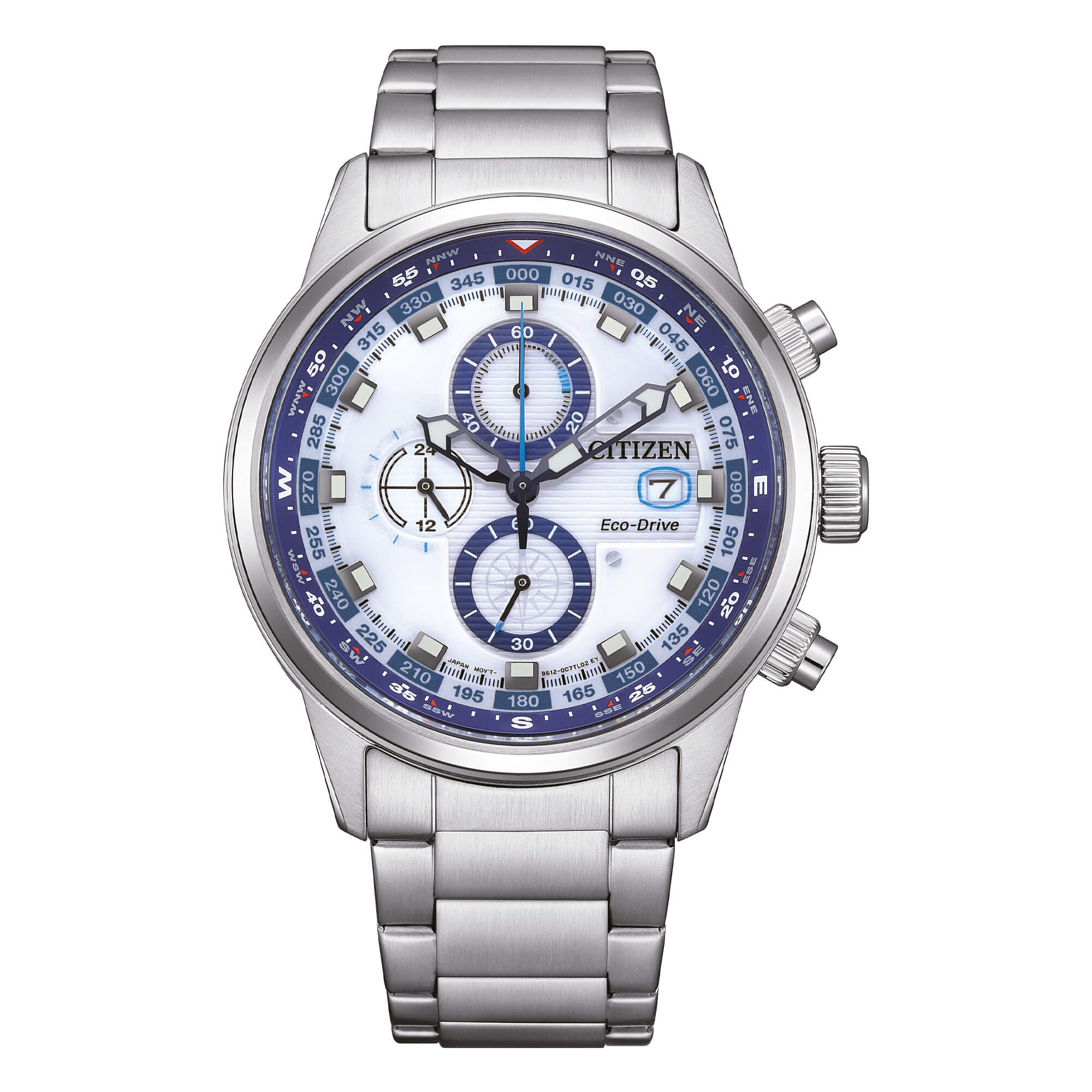 Citizen Nautic chrono eco-drive bianco