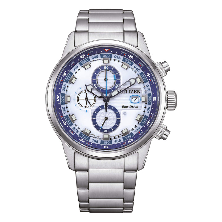 Citizen Nautic chrono eco-drive bianco