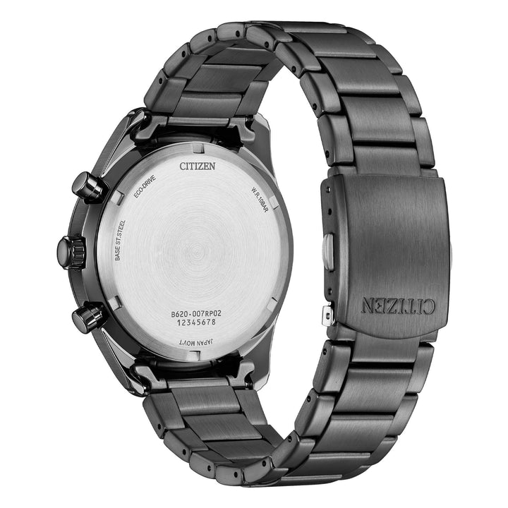 Citizen rescue chrono eco-drive total black e azzurro