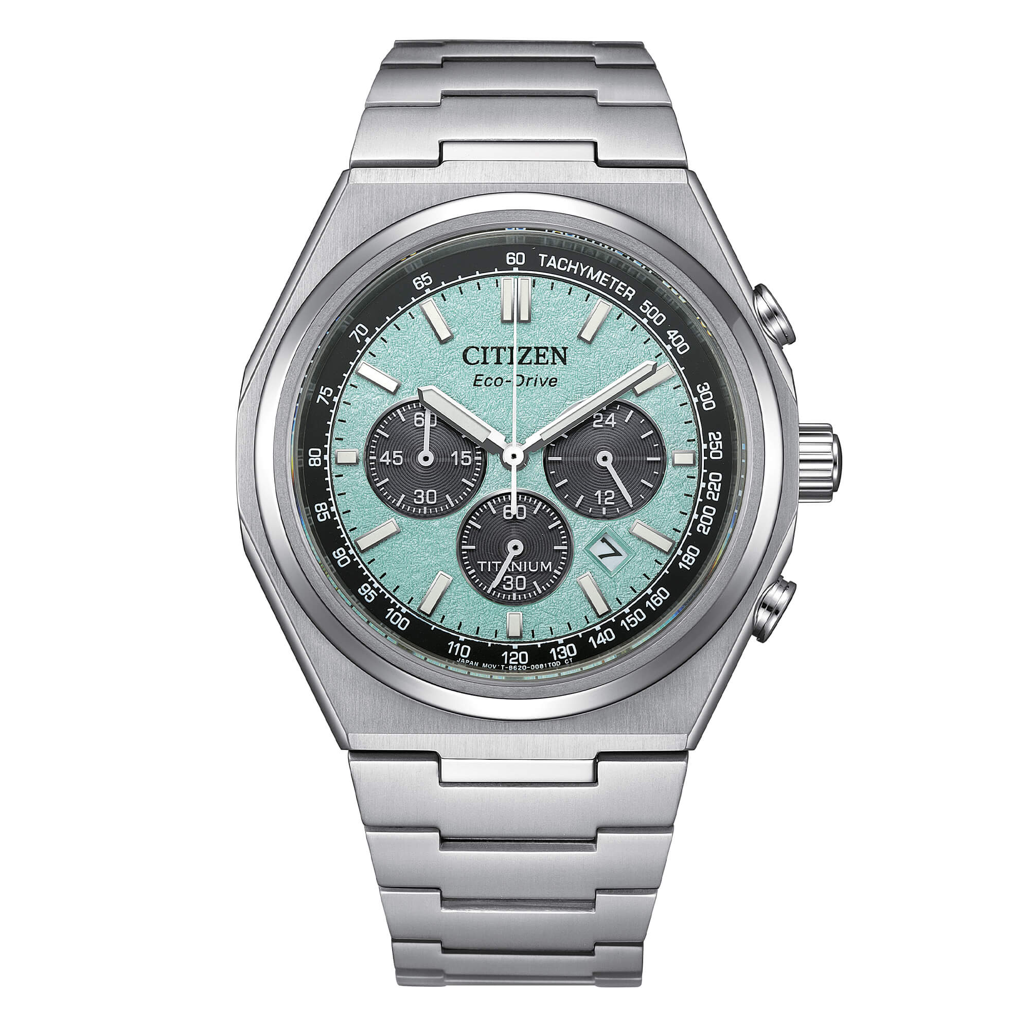 Citizen Superi Titanio chrono turchese