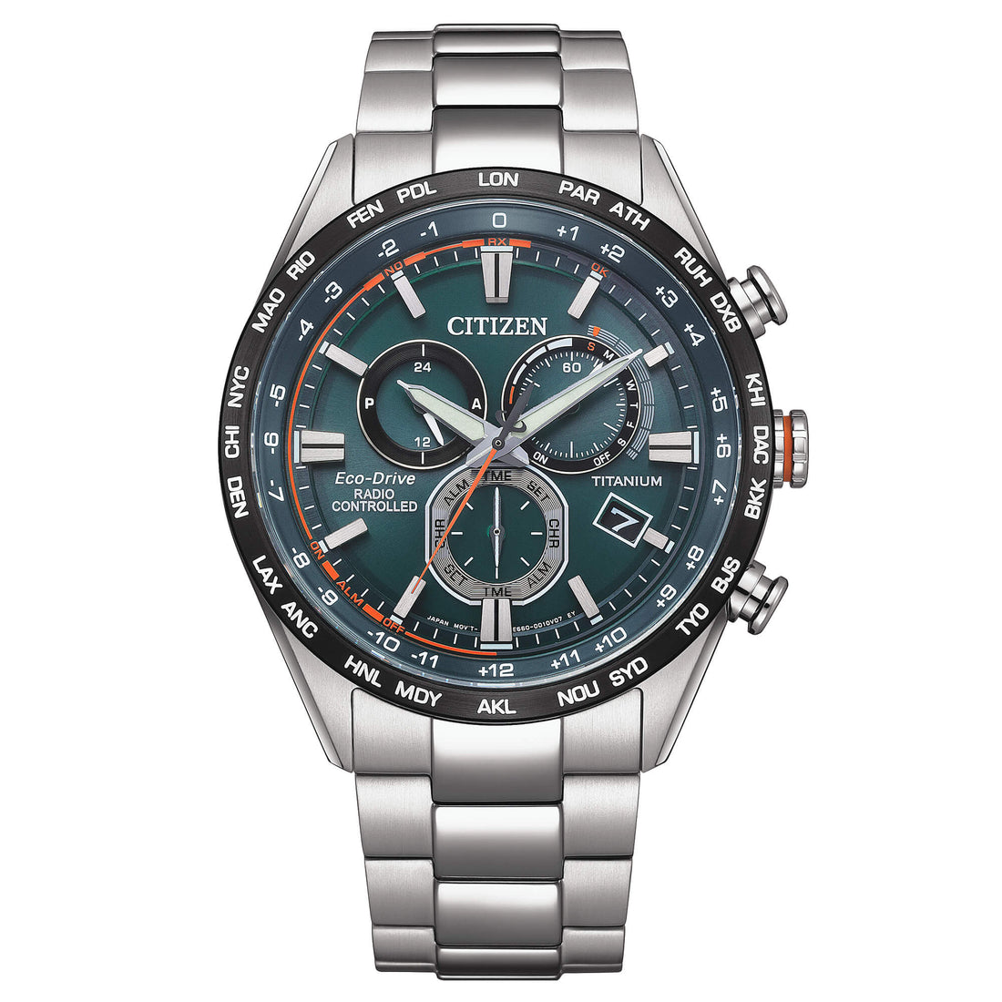 Citizen H660 Radiocontrollato Super titanio eco-drive verde