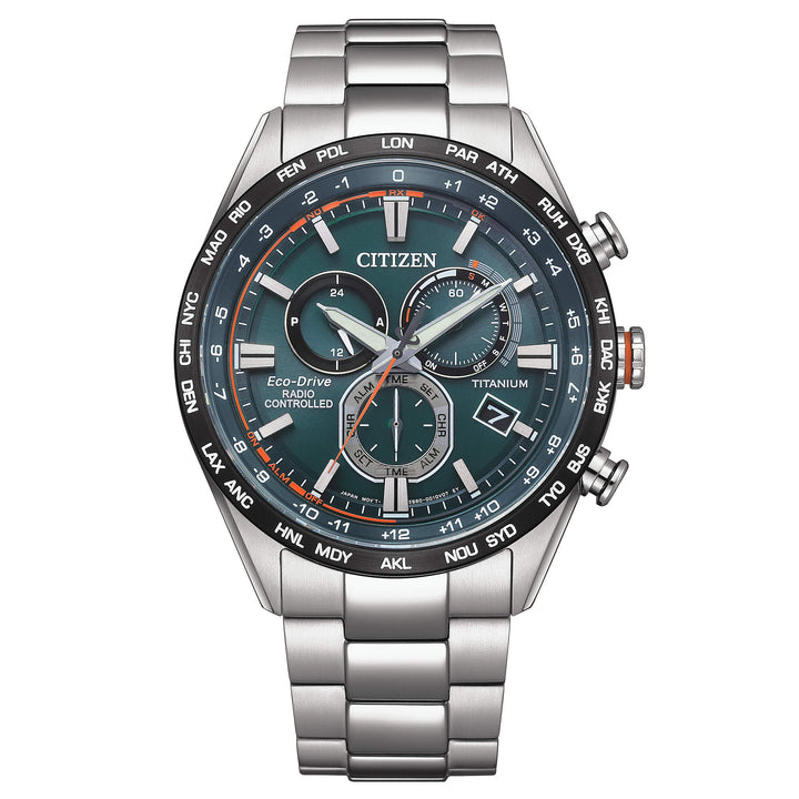 Citizen H660 Radiocontrollato Super titanio eco-drive verde