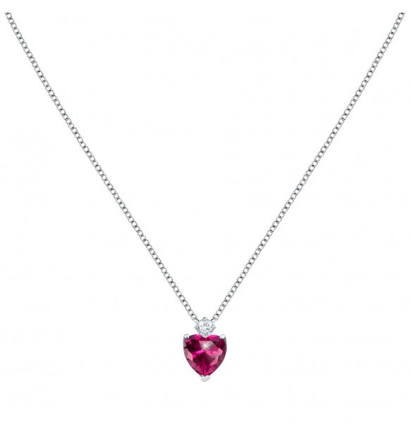 Collana Morellato Tesori Punto Luce cuore rosso