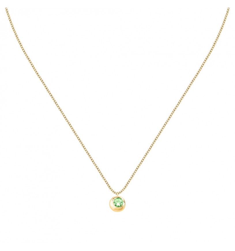 Collana Morellato Teswori Eterni Punto Luce Peridoto verde