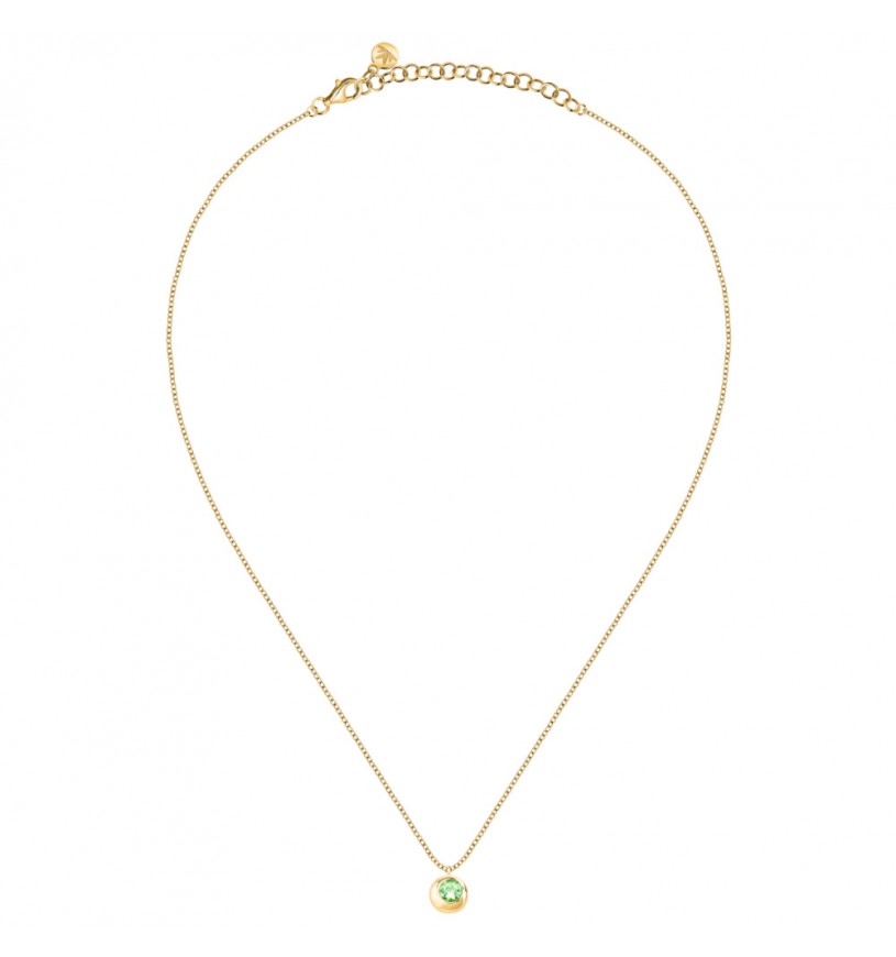 Collana Morellato Teswori Eterni Punto Luce Peridoto verde