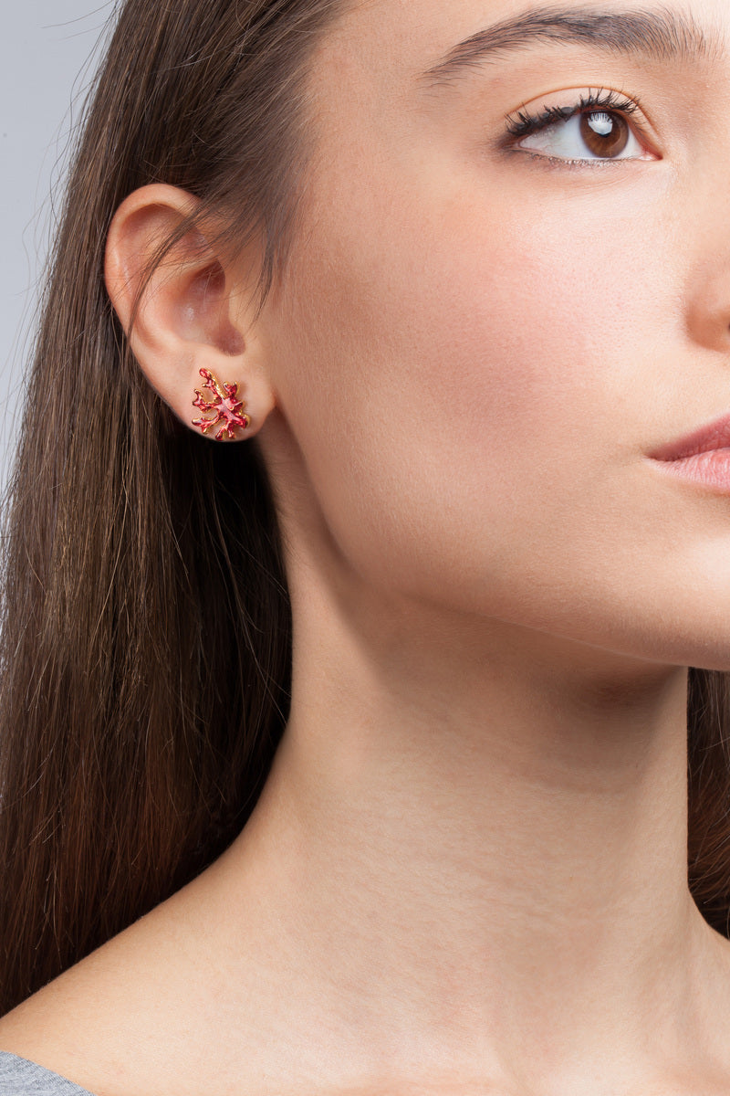 Orecchini Isola Bella Mini Corallo