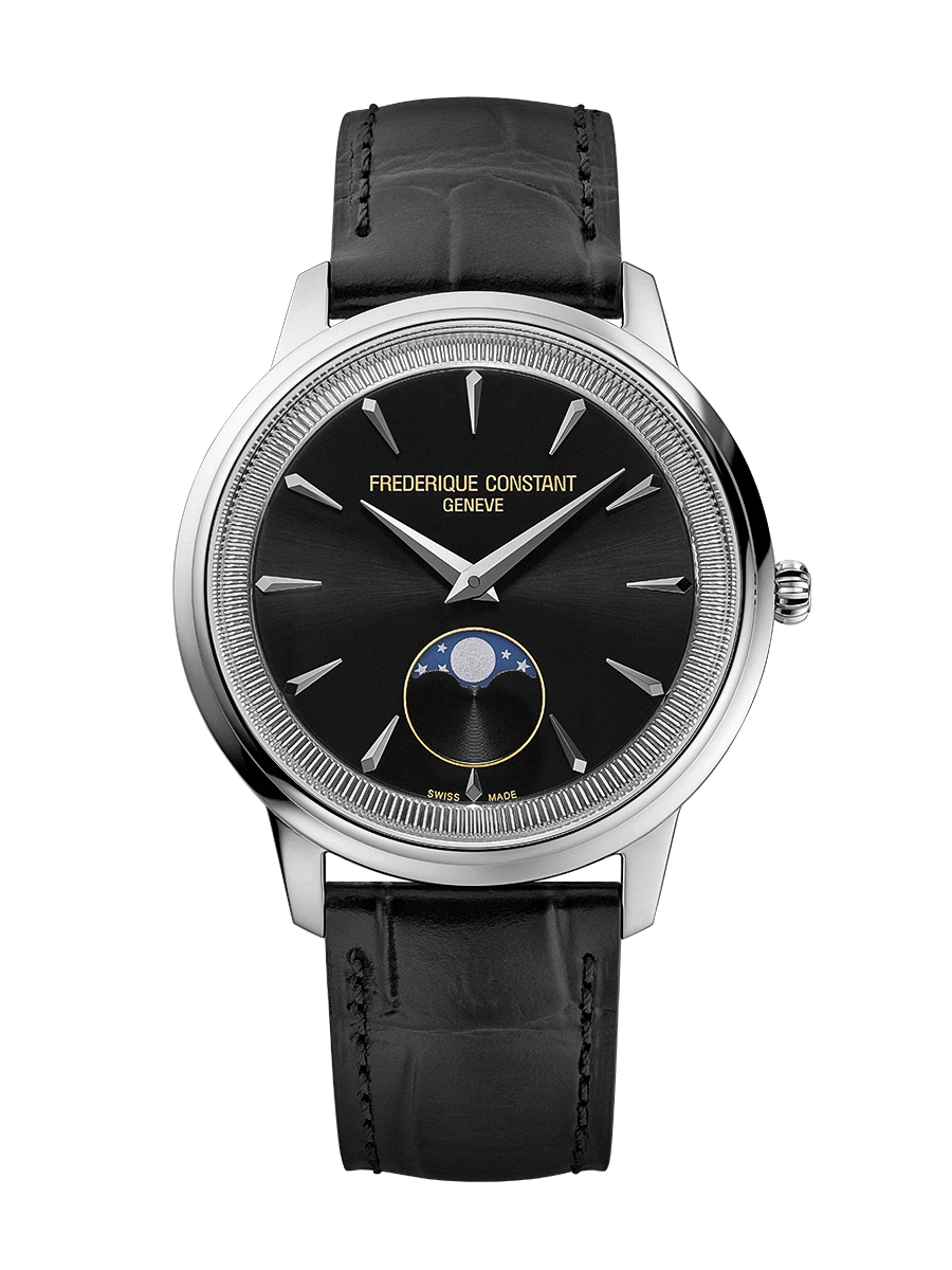 Frederique Constant Moneta Moonphase nero