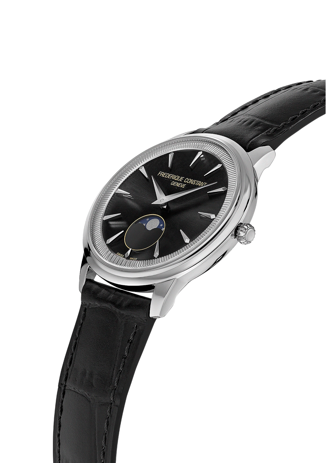 Frederique Constant Moneta Moonphase nero