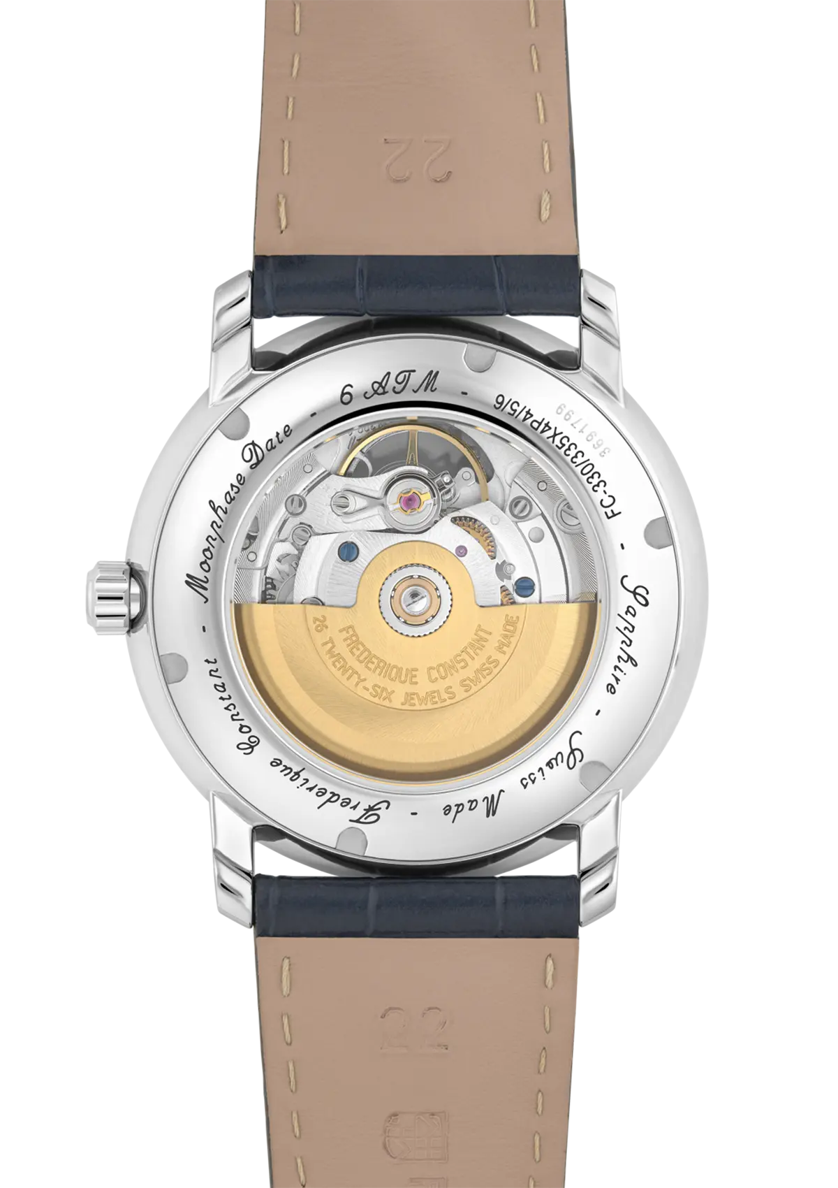 Frederique Constant Classics Heart Beat Automatic Moonphase blu