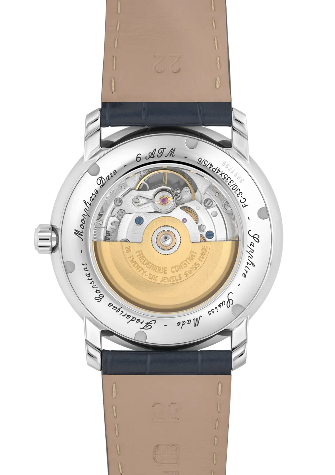 Frederique Constant Classics Heart Beat Automatic Moonphase blu