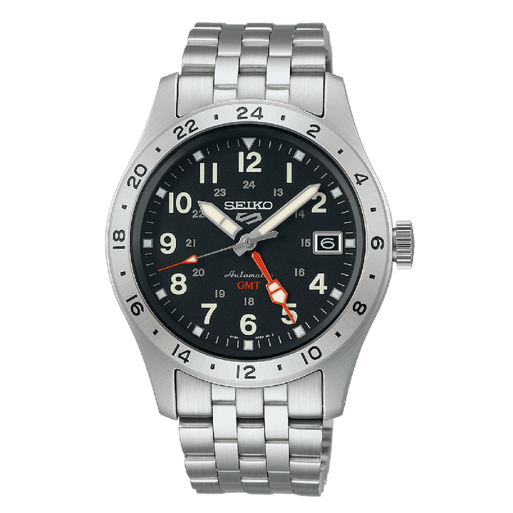 Seiko 5 sports GMT military nero